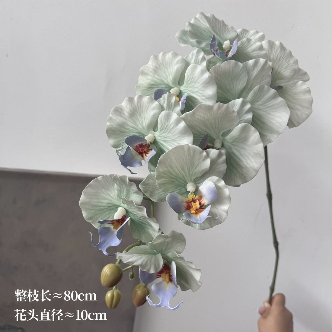 White artificial Phalaenopsis orchid bouquet for minimalist interiors
