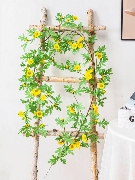 Artificial sunflower and daisy garland for wedding arch backdrop