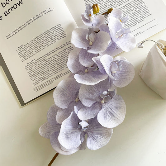 Large artificial orchid arrangement for table centerpiece