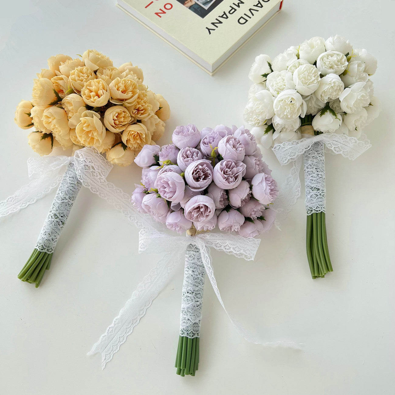 Artificial flower bouquets for home decor weddings and vase styling