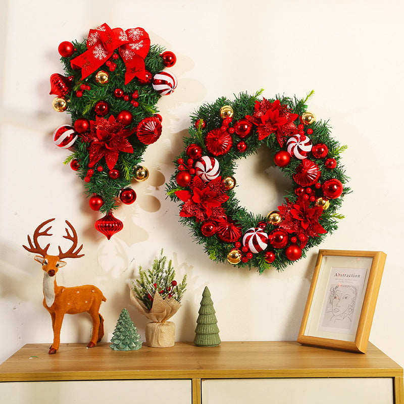 Holiday wreath set for hotel and home Christmas displays