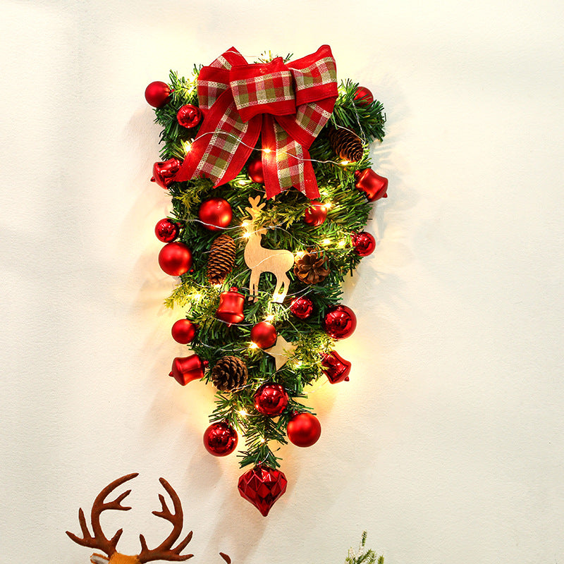 Holiday wreath for door wall and party decoration