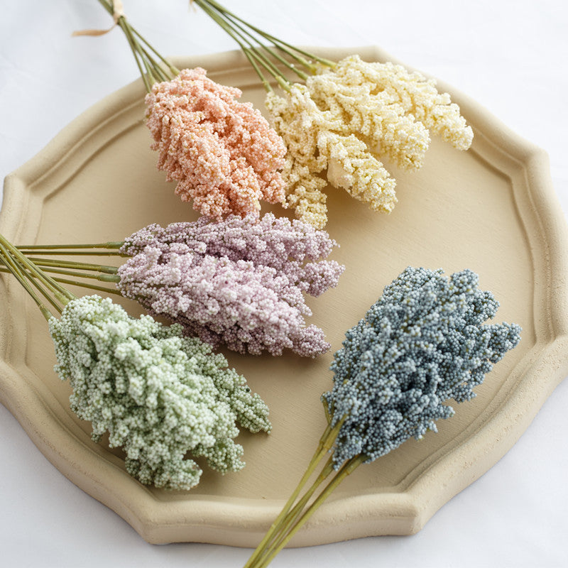 Artificial wheat ear bundle for rustic home decor styling