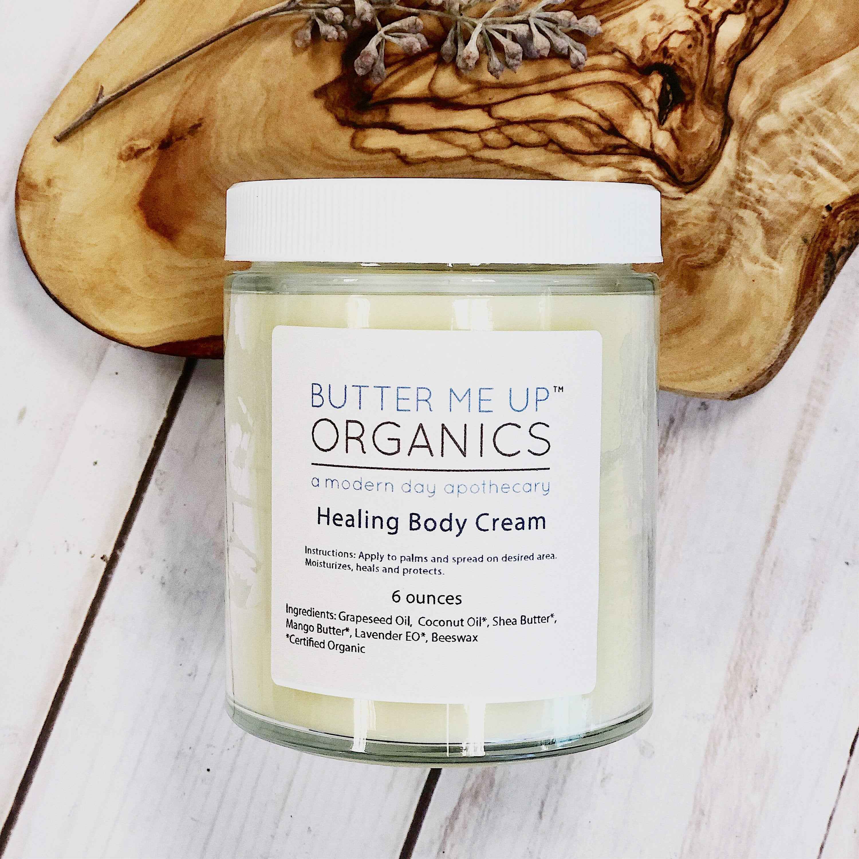 Healing Body Cream for Dry Skin - Organic Body Lotion for Winter Skin