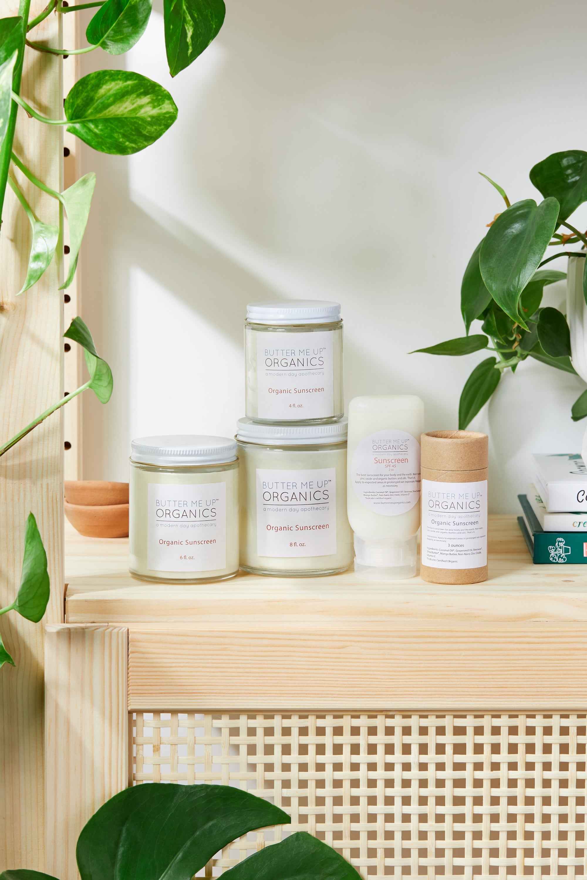 Natural Organic Sunscreen with Non-Nano Zinc Oxide for Face and Body