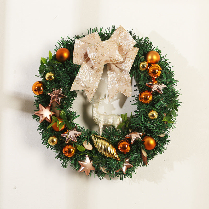 Christmas wreath with optional string lights product image