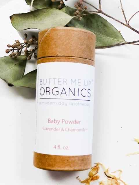 All Natural Talc Free Organic Baby Powder for Babies and Feminine Care