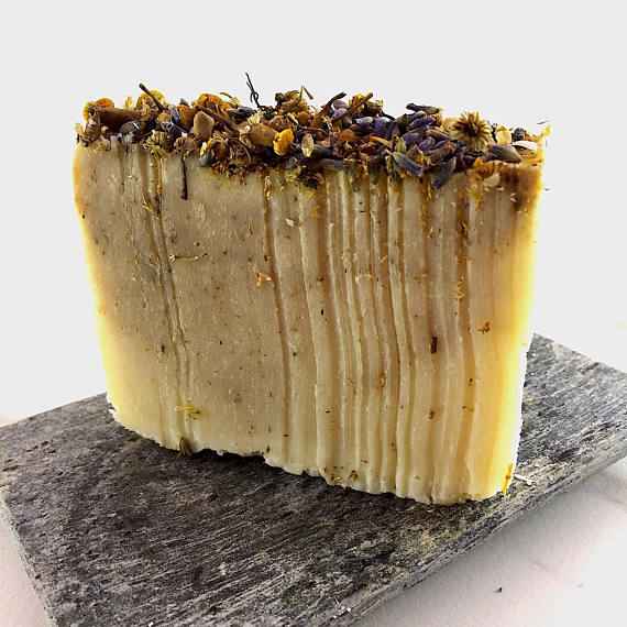 Calming Lavender Chamomile Soap for Soothing Vegan Skincare