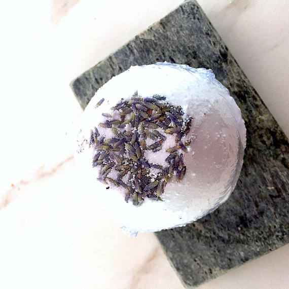 Organic Lavender Bath Bomb Calm Bomb - Available in Two Sizes