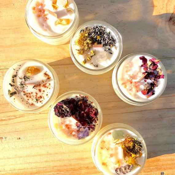 Space Clearing Candle - Organic Intention Candle for Positive Energy