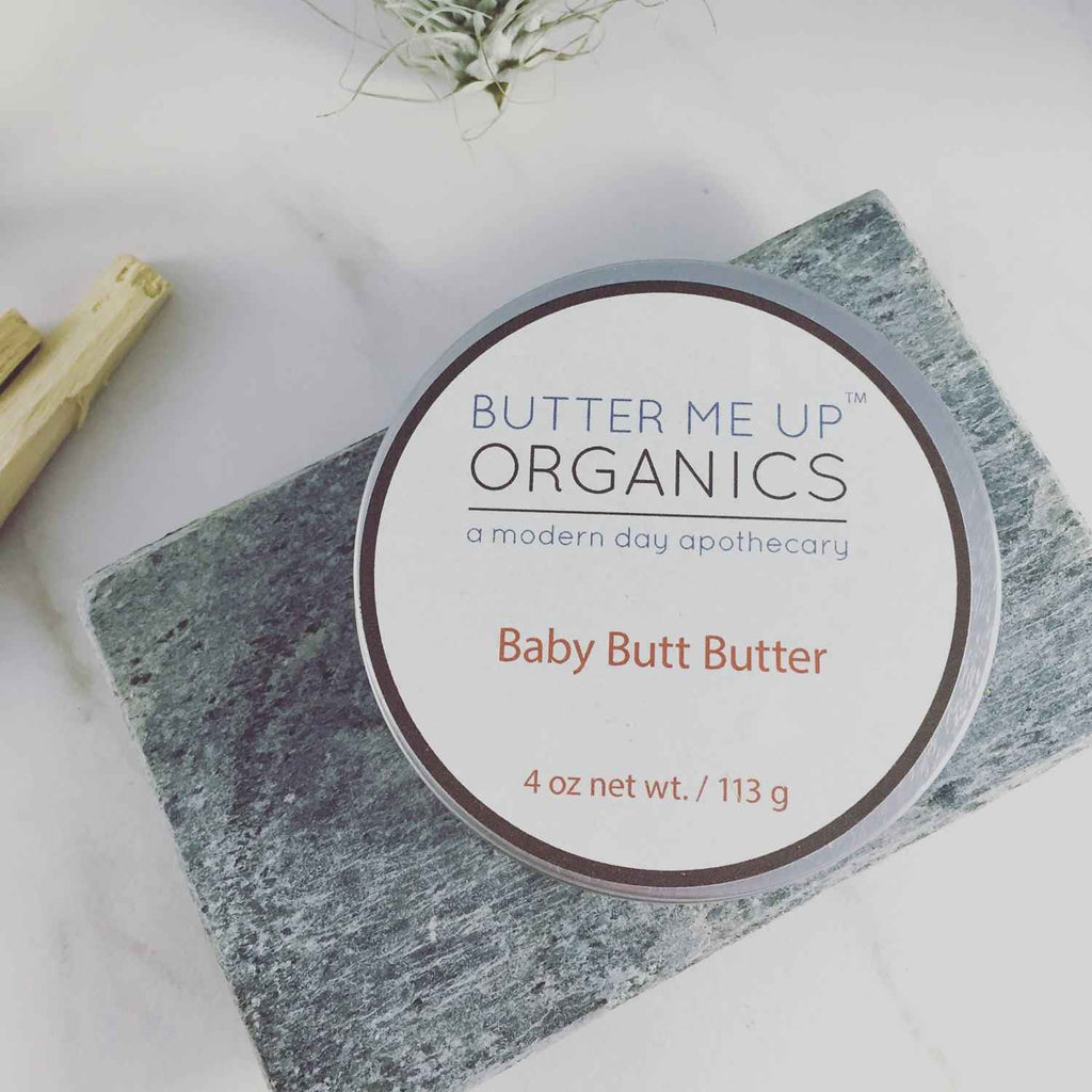 Organic Diaper Cream - Baby Butt Butter for Cloth Diapers Safe