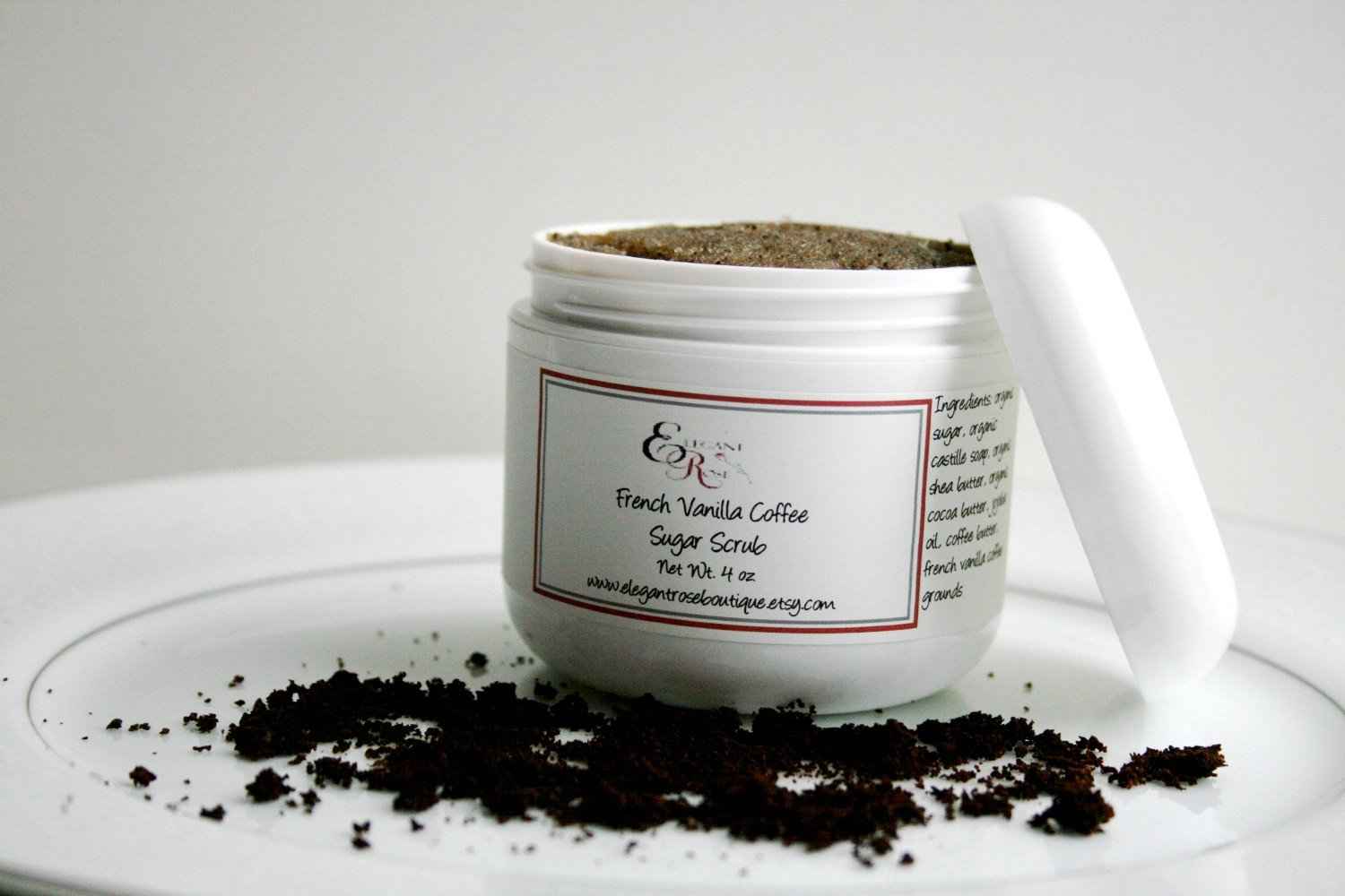 Organic French Vanilla Coffee Scrub for Exquisite Skin Care