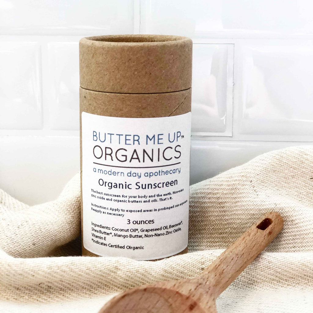 Natural Organic Sunscreen with Non-Nano Zinc Oxide for Face and Body