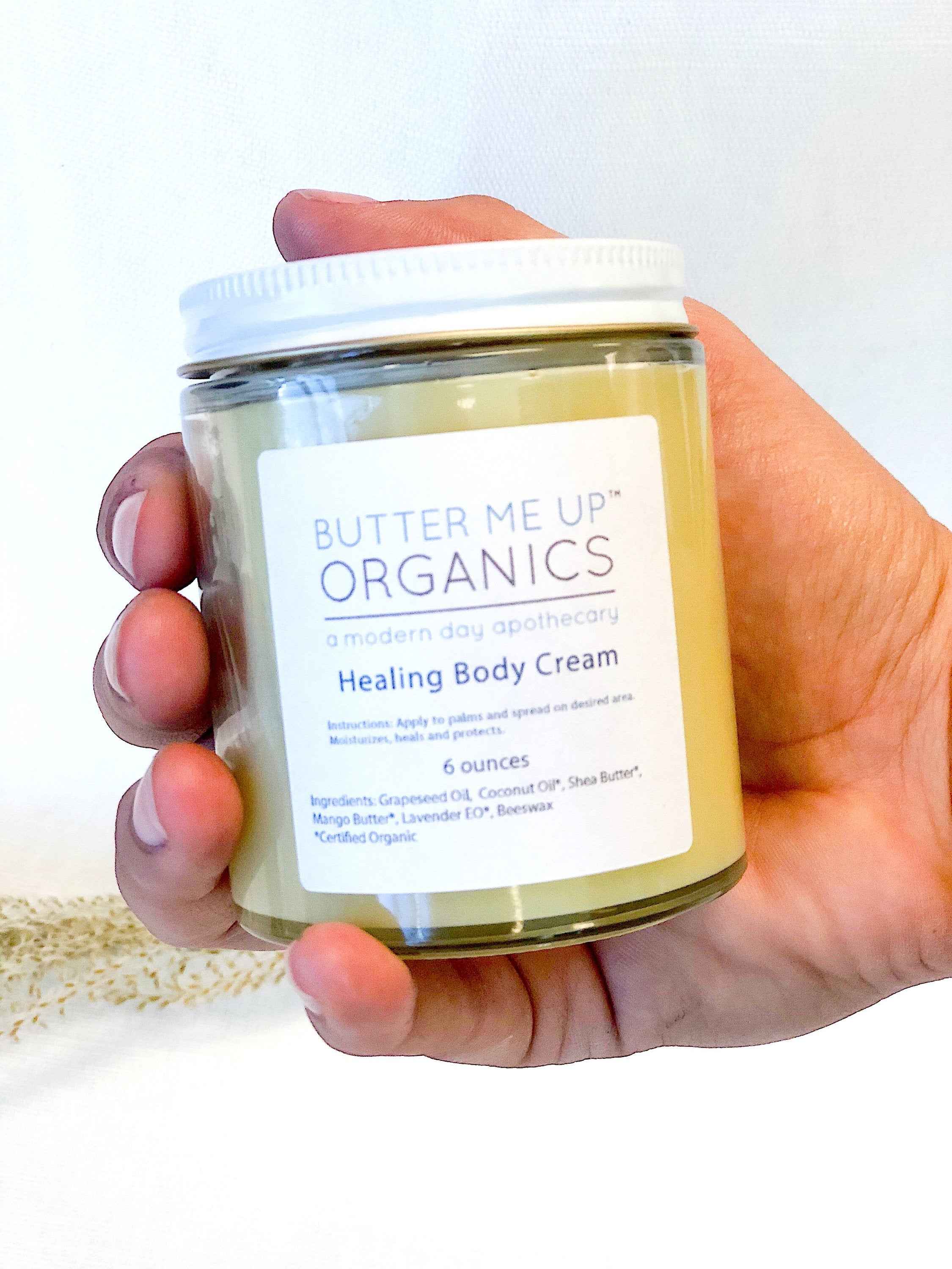 Healing Body Cream for Dry Skin - Organic Body Lotion for Winter Skin