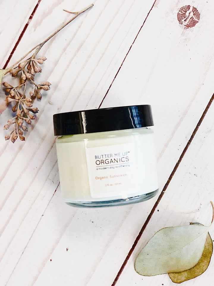 Natural Organic Sunscreen with Non-Nano Zinc Oxide for Face and Body