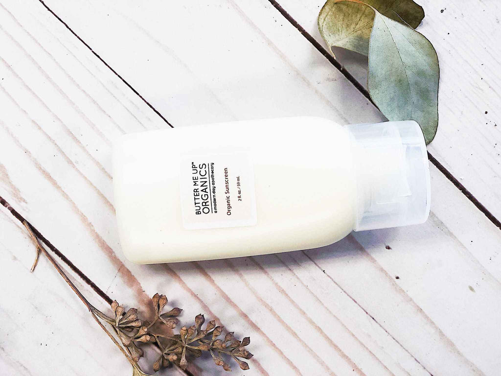 Natural Organic Sunscreen with Non-Nano Zinc Oxide for Face and Body