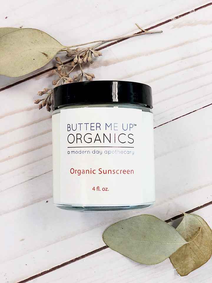 Natural Organic Sunscreen with Non-Nano Zinc Oxide for Face and Body