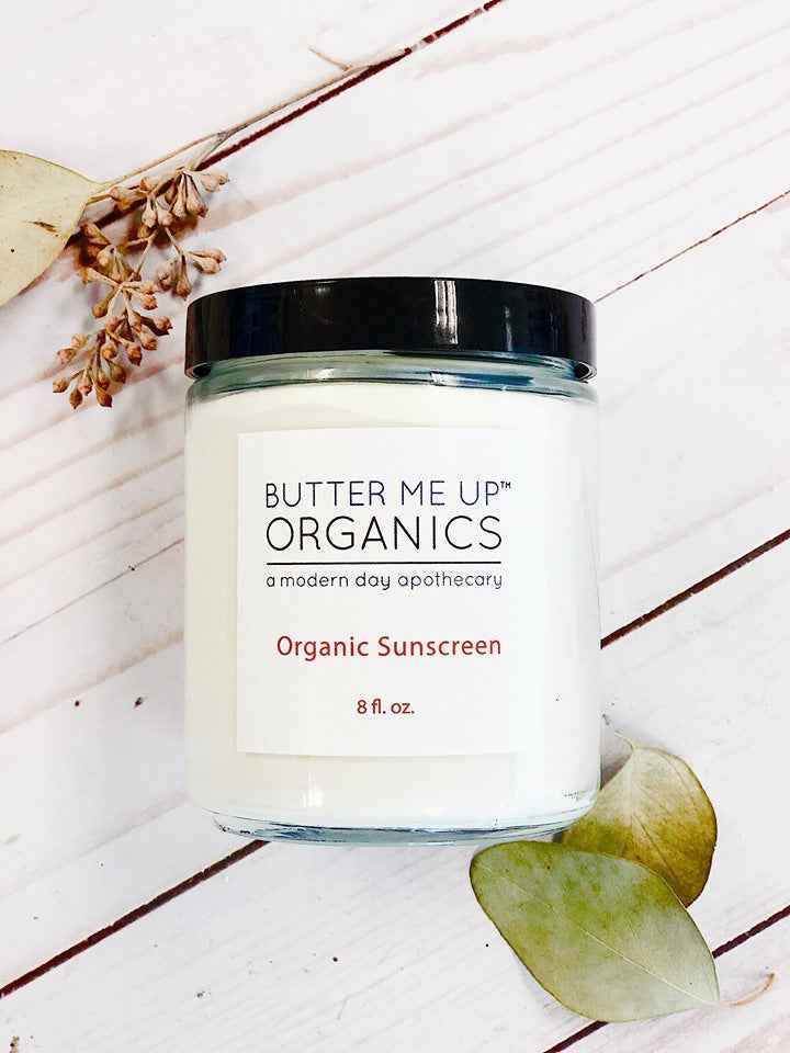 Natural Organic Sunscreen with Non-Nano Zinc Oxide for Face and Body